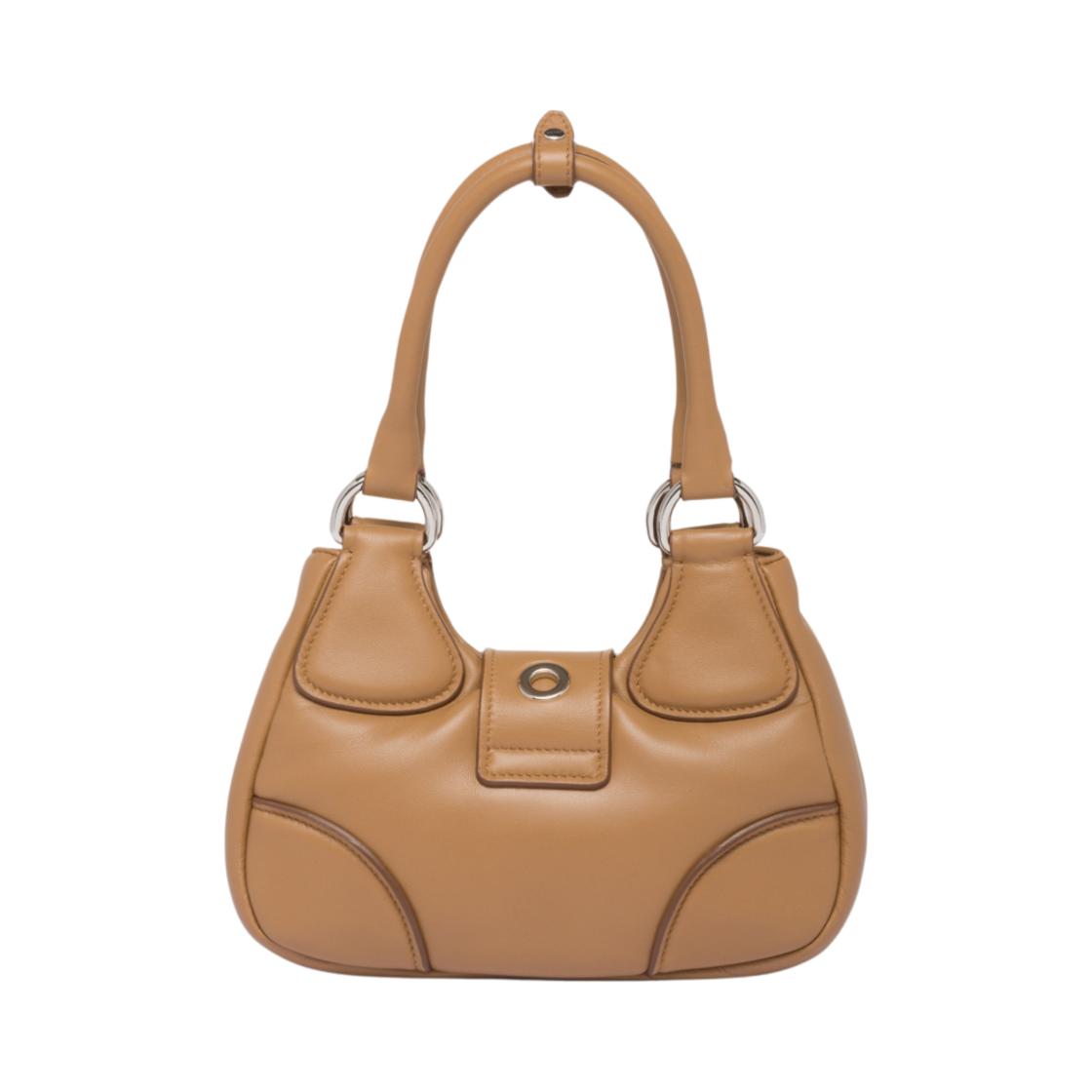 프라다 문 패딩 나파 레더 백 카라멜(Prada Moon Padded Nappa Leather Bag Caramel) - 2