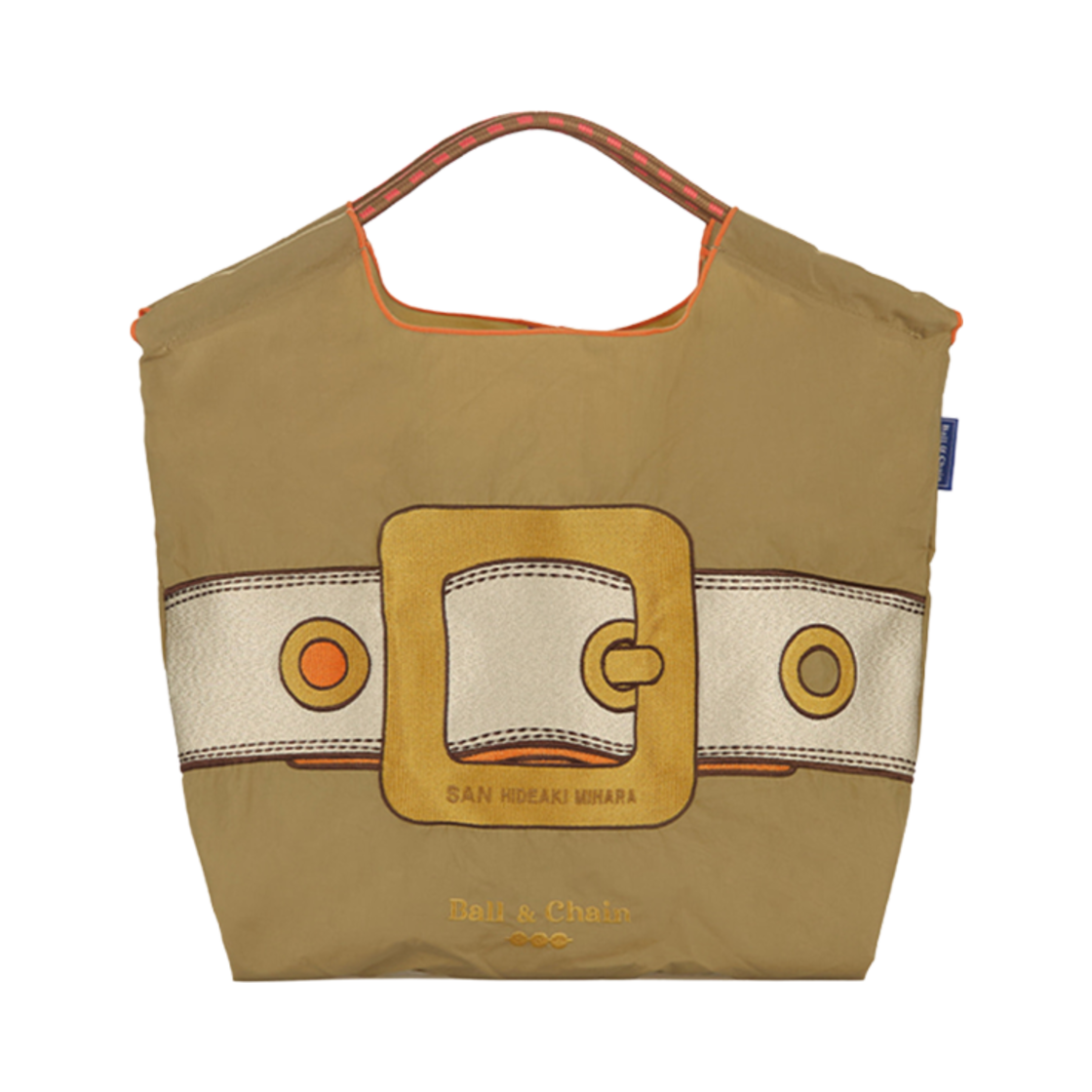 볼 앤 체인 산 히데아키 버클 에코백 M 베이지(Ball & Chain San Hideaki Buckle Eco Bag M Beige)