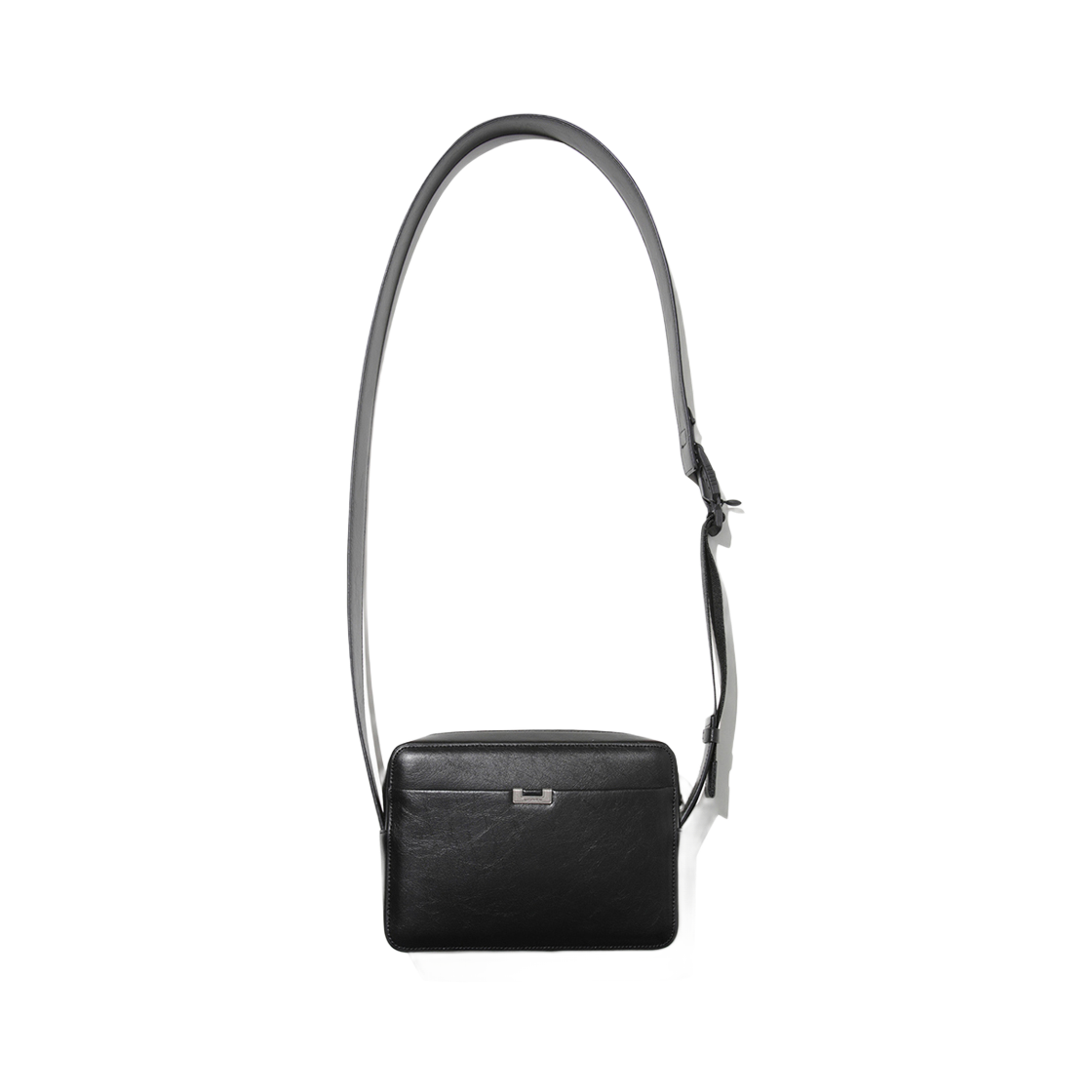 커스텀멜로우 레더 크로스 백 블랙(Customellow Leather Cross Bag Black)