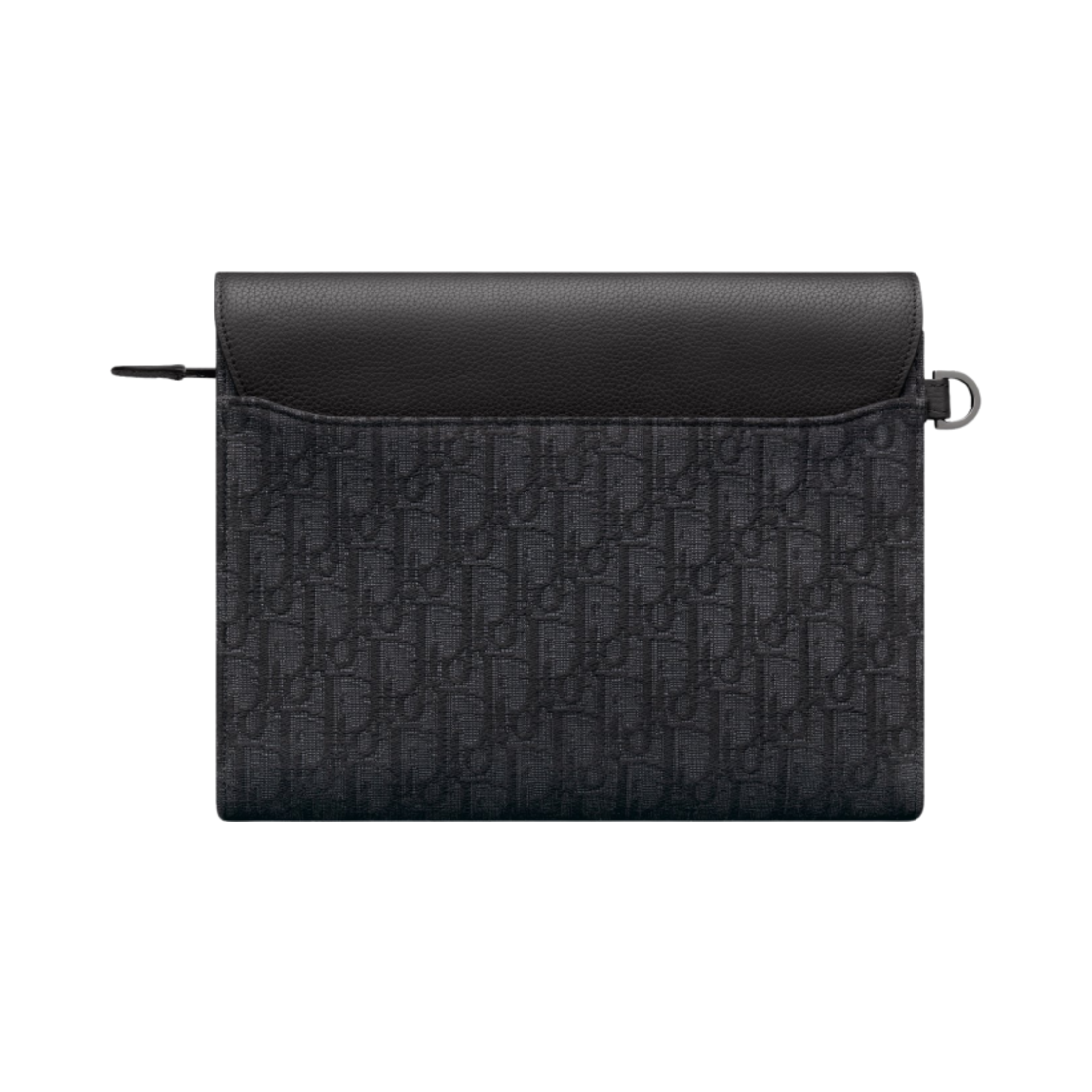 디올 새들 A5 트라이앵글 파우치 디올 오블리크 자카드 앤 그레인드 카프스킨 블랙(Dior Saddle A5 Triangle Pouch Dior Oblique Jacquard and Grained Calfskin Black) - 2