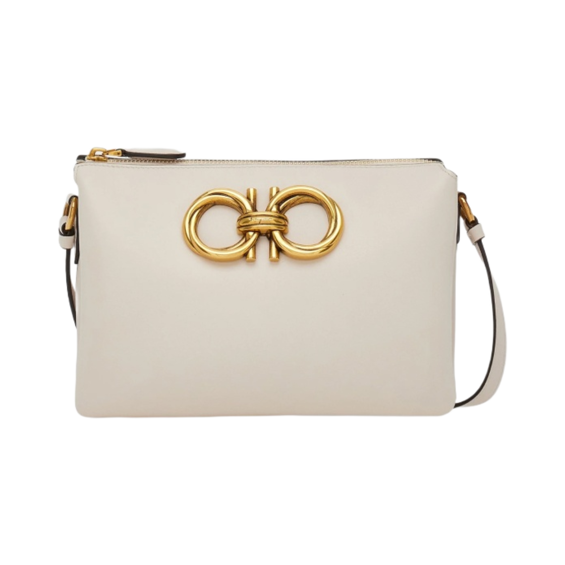 페라가모 미니 트라페지오 백 본(Ferragamo Mini Trapezio Bag Bone) - 1