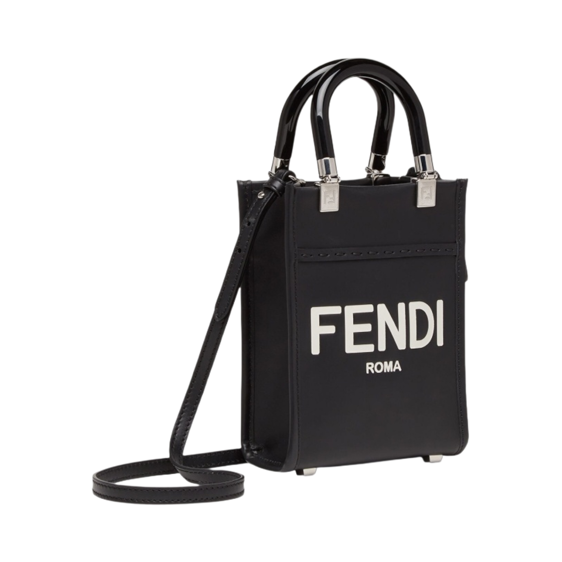 펜디 선샤인 미니 레더 쇼퍼백 블랙(Fendi Sunshine Mini Leather Shopper Bag Black) - 2