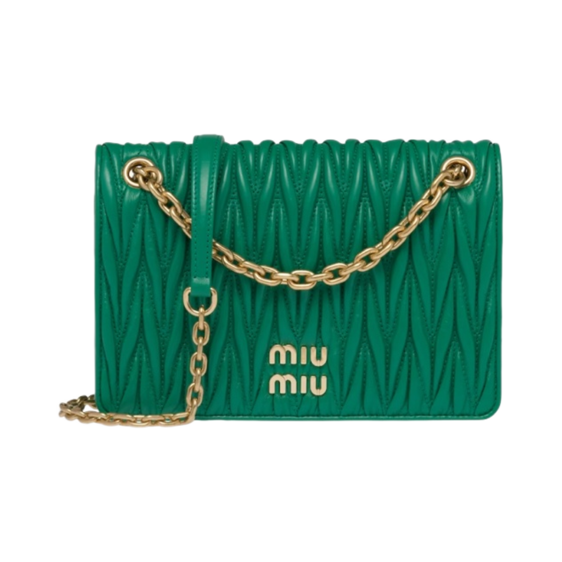 미우 미우 마테라쎄 나파 가죽 미니백 망고(Miu Miu Matelasse Nappa Leather Mini Bag Mango) - 1