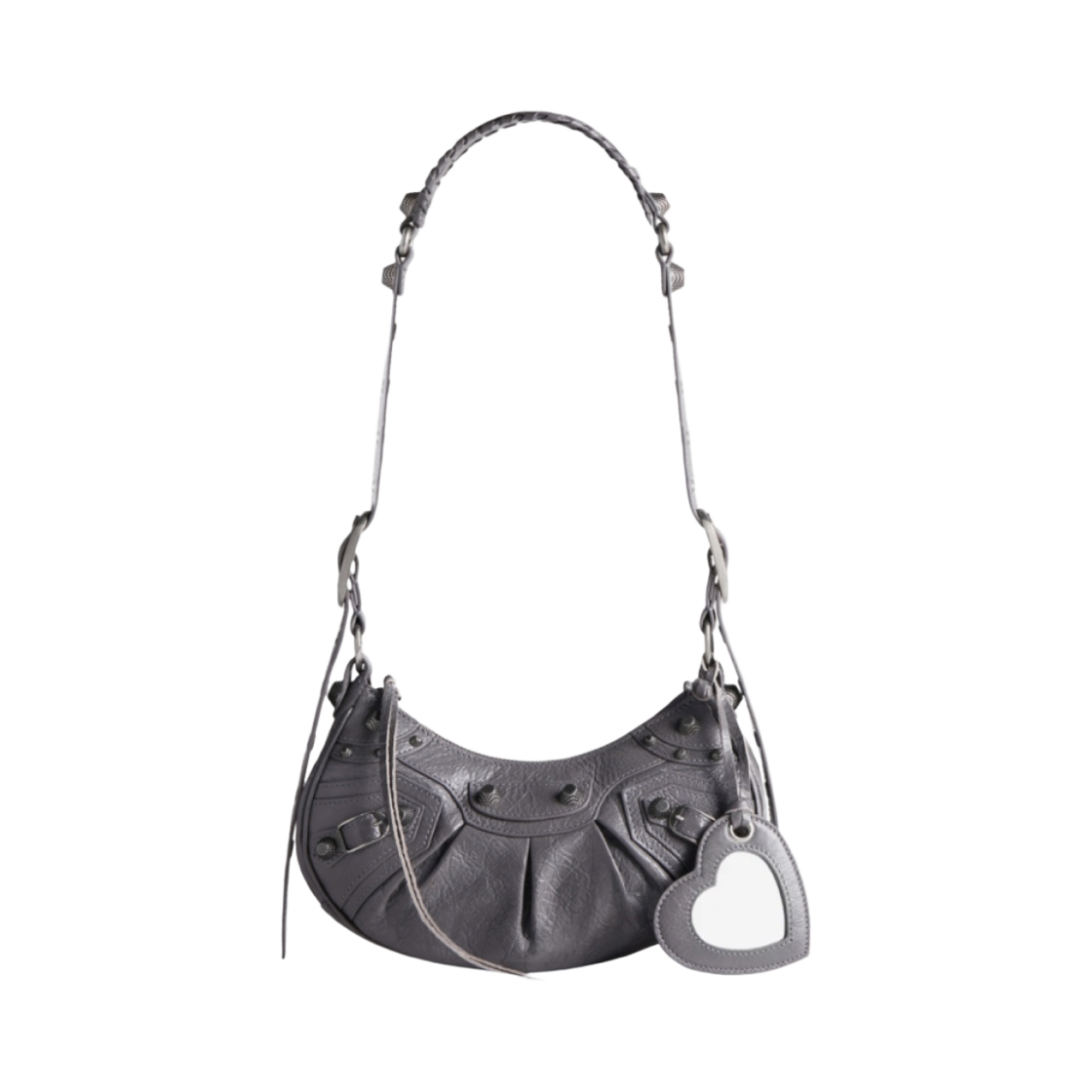 발렌시아가 르 카골 스몰 숄더백 다크 그레이