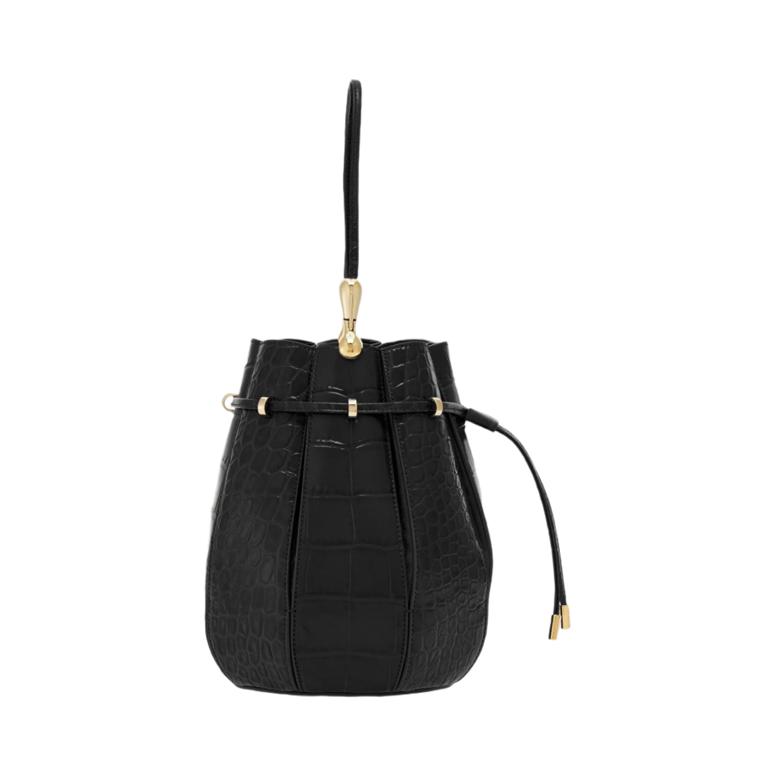 페라가모 미디움 인레이 버킷백 블랙(Ferragamo Medium Bucket Bag with Inlays Black) - 2
