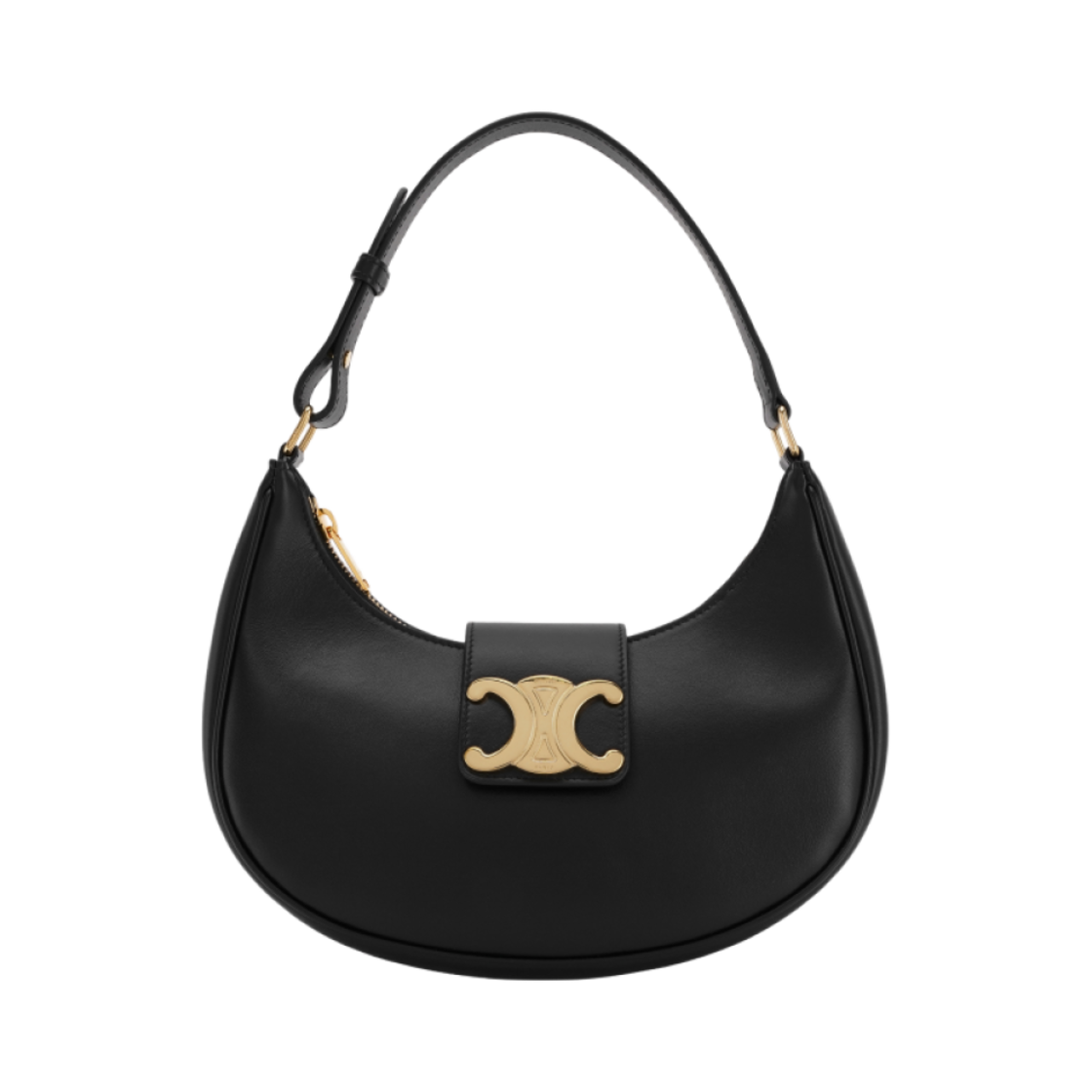 셀린느 미디움 아바 트리옹프 백 스무스 카프스킨 블랙(Celine Medium Ava Triomphe Bag in Smooth Calfskin Black)