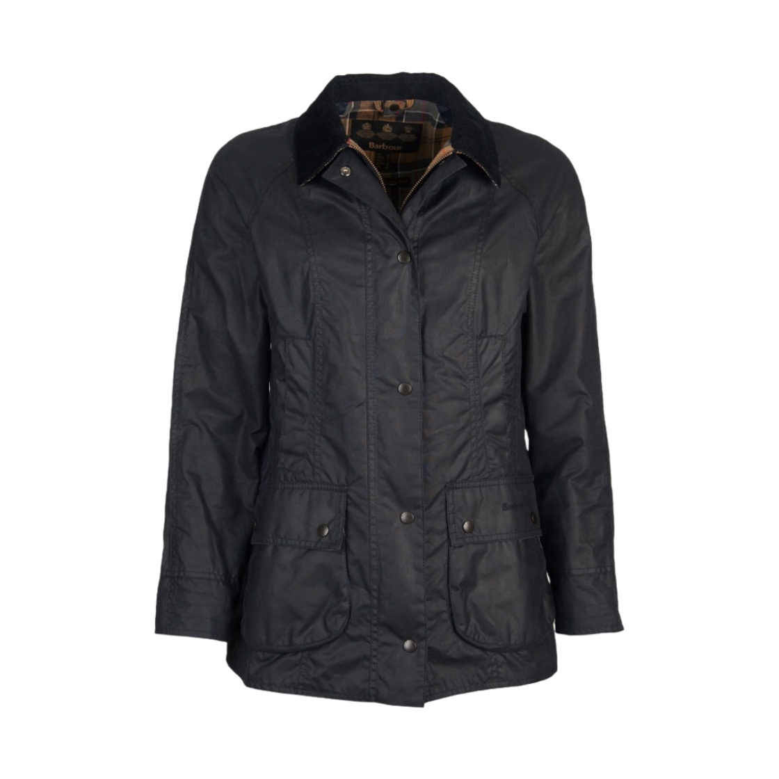(W) 바버 비드넬 왁스 자켓 네이비((W) Barbour Beadnell Wax Jacket Navy)