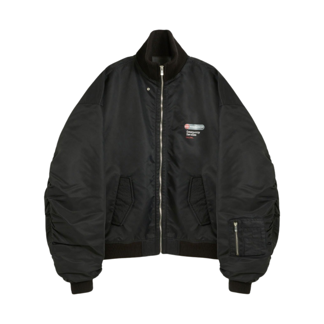 [KREAM 단독] 에스티유 오버핏 칼라 봄버 블랙