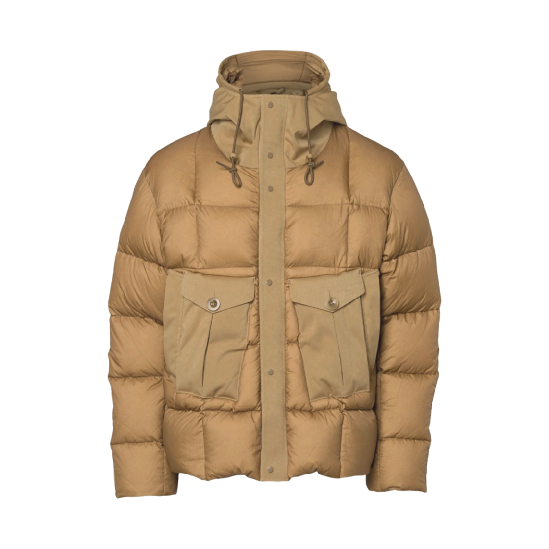 21CTCUB03120-006048-329 Ten C Tempest Combo Down Jacket Almond