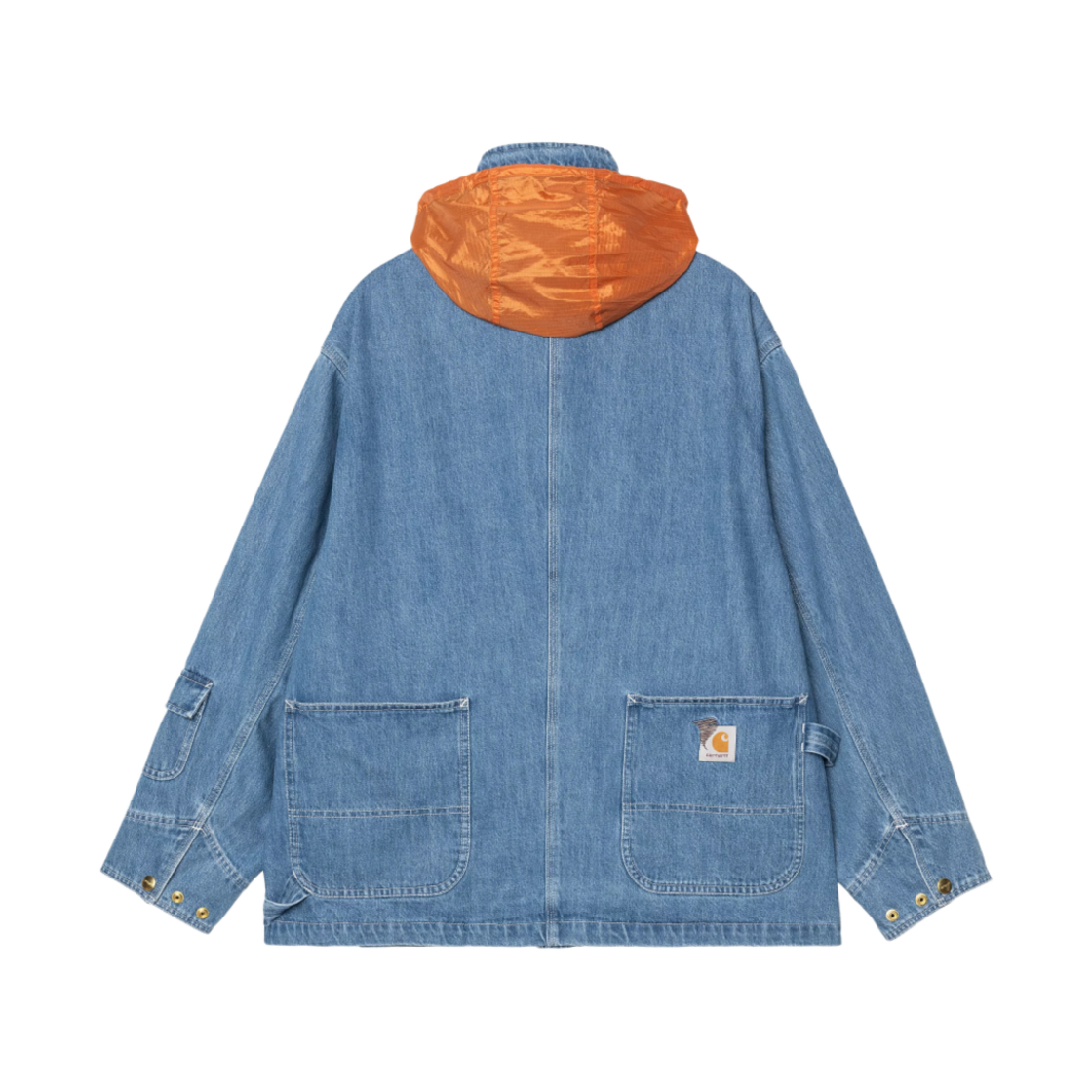 칼하트 WIP x 인빈시블 데님 초어 코트 맥스 스톤 워시드 블루(Carhartt WIP x Invincible Denim Chore Coat Max Stone Washed Blue) - 3
