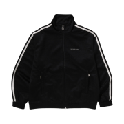 BAPE Line Camo Jacquard Bathing Ape Logo Relaxed Fit Track Jacket Black