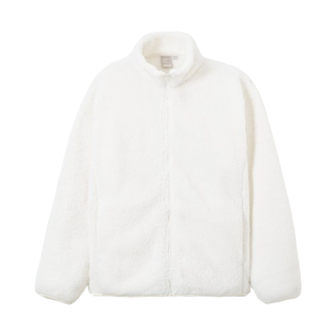 스파오 베이직 퍼 플리스 집업 화이트(Spao Basic Fur Fleece Zip Up White)