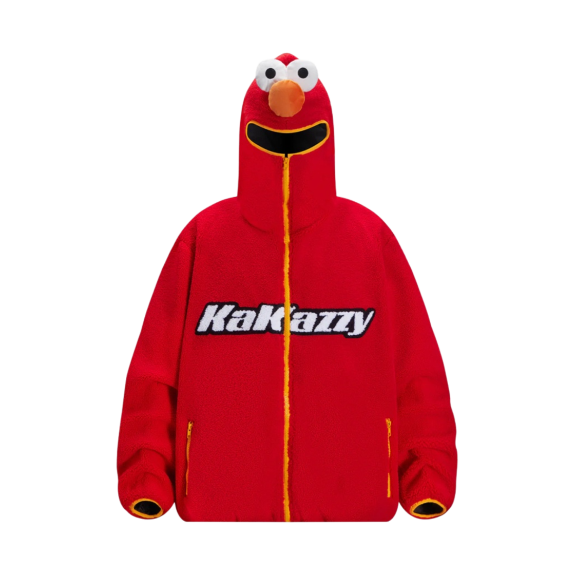 카카지 쉐르파 코트 세서미 스트리트 엘모 레드(Kakazzy Sherpa Coat Sesame Street Elmo Red)