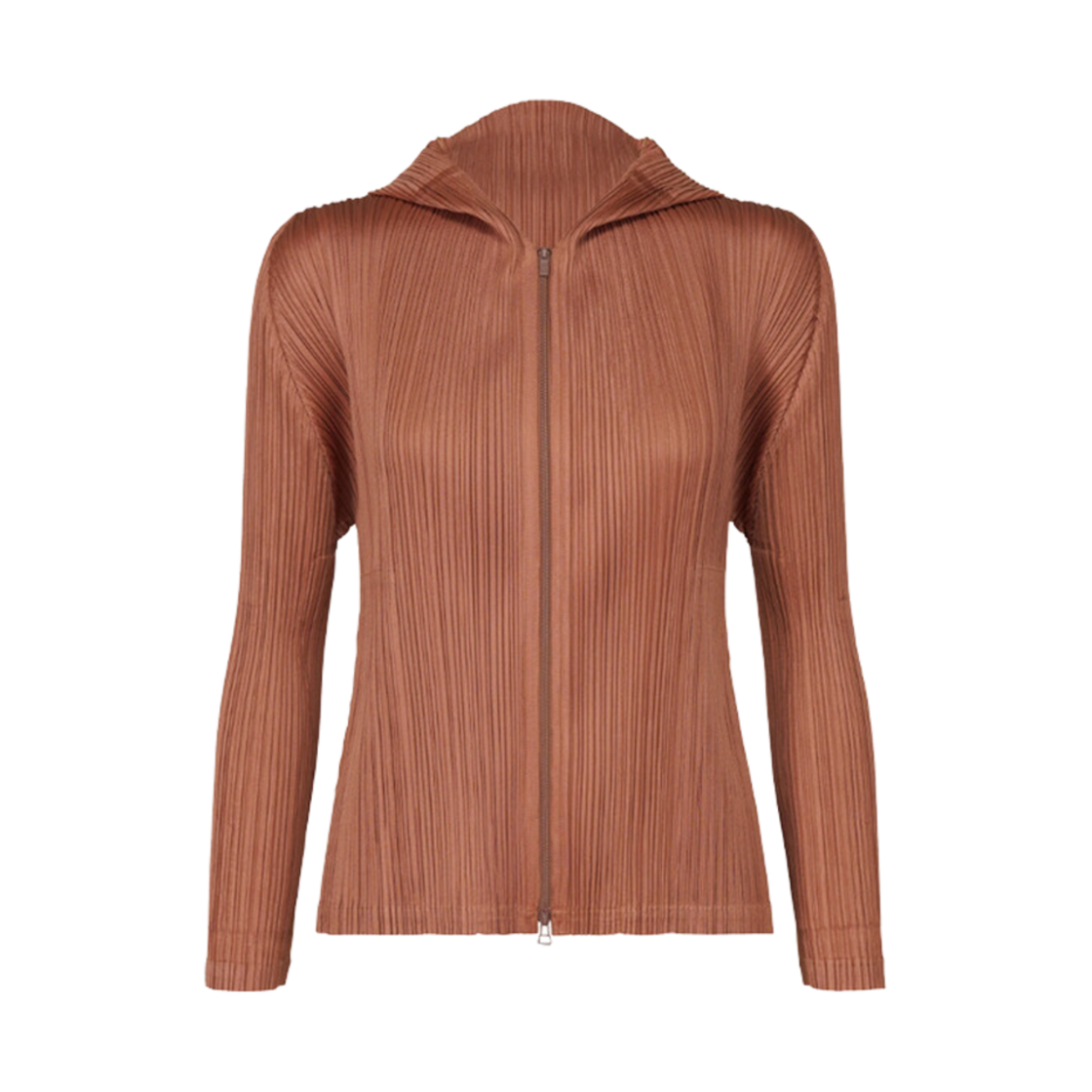 JC162-46 (W) Pleats Please Issey Miyake MC November Jacket Copper Brown