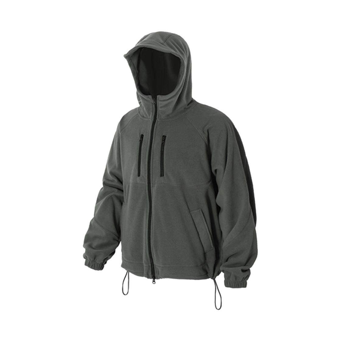 RR4WJK02GR ROARINGRAD Es Fleece Hood Jacket Khaki Gray