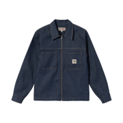 Stussy Denim Zip Up Work Shirt Indigo