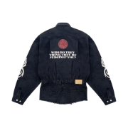 Project G/R Hybrid Denim Shirts Jacket Black