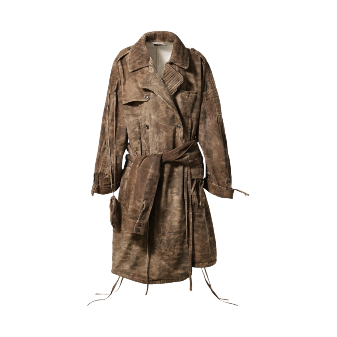 - No/Faith Studios Denim Coat Khaki