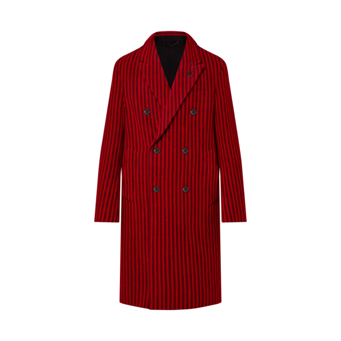 루이비통 x 박서보 더블페이스 울 앤 실크 블렌드 코트 레드(Louis Vuitton x Park Seo-Bo Double-Face Wool and Silk Blend Coat Red)