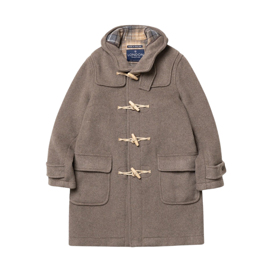 런던 트레디션 맨즈 에리카 더플 코트 머쉬룸 174(London Tradition Mens Erica Duffle Coat Mushroom 174)