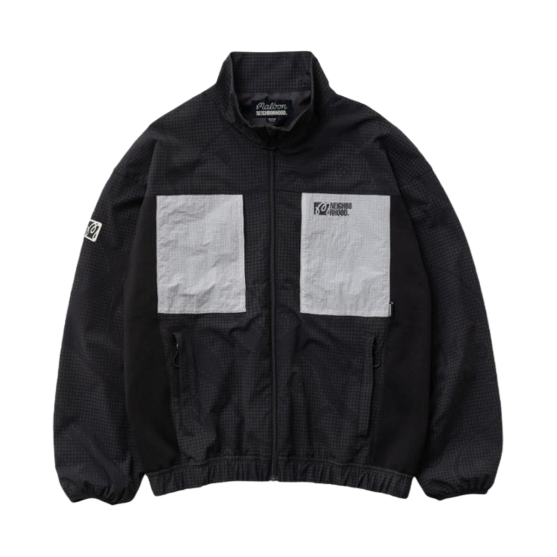 251TS54N-JKM01 Neighborhood x Malbon Golf Course Camo Pattern Jacket Black