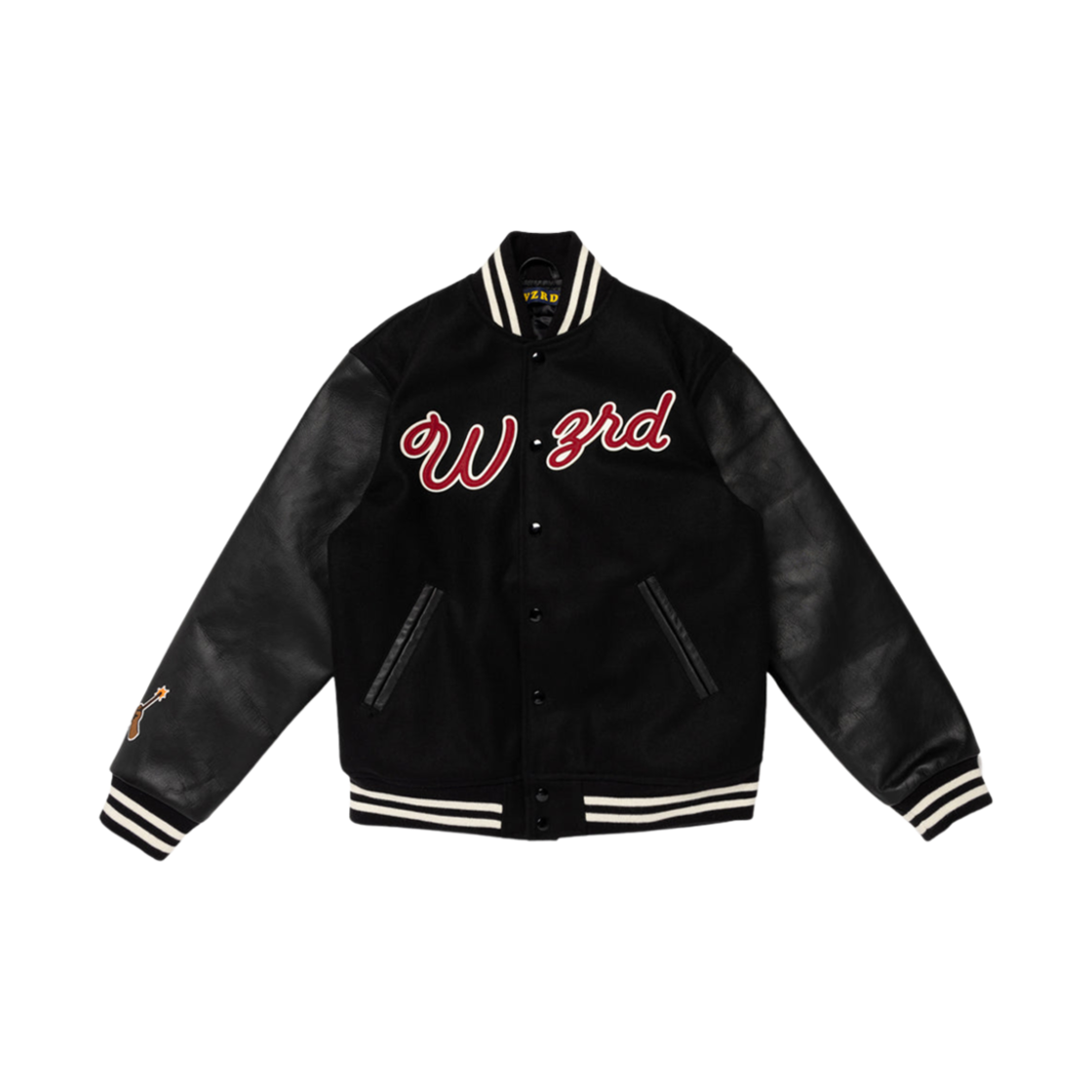 위저드 바시티 자켓 블랙(WZRD Varsity Jacket Black)