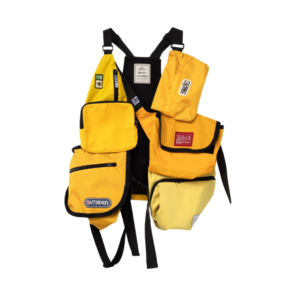 A10VT052-YELLOW Maison Mihara Yasuhiro Bag Vest Yellow