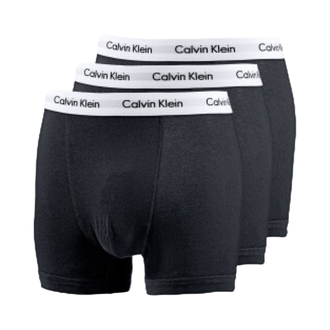 캘빈 클라인 코튼 스트레치 3팩 트렁크 블랙(Calvin Klein Cotton Stretch 3-pack Trunk Black)