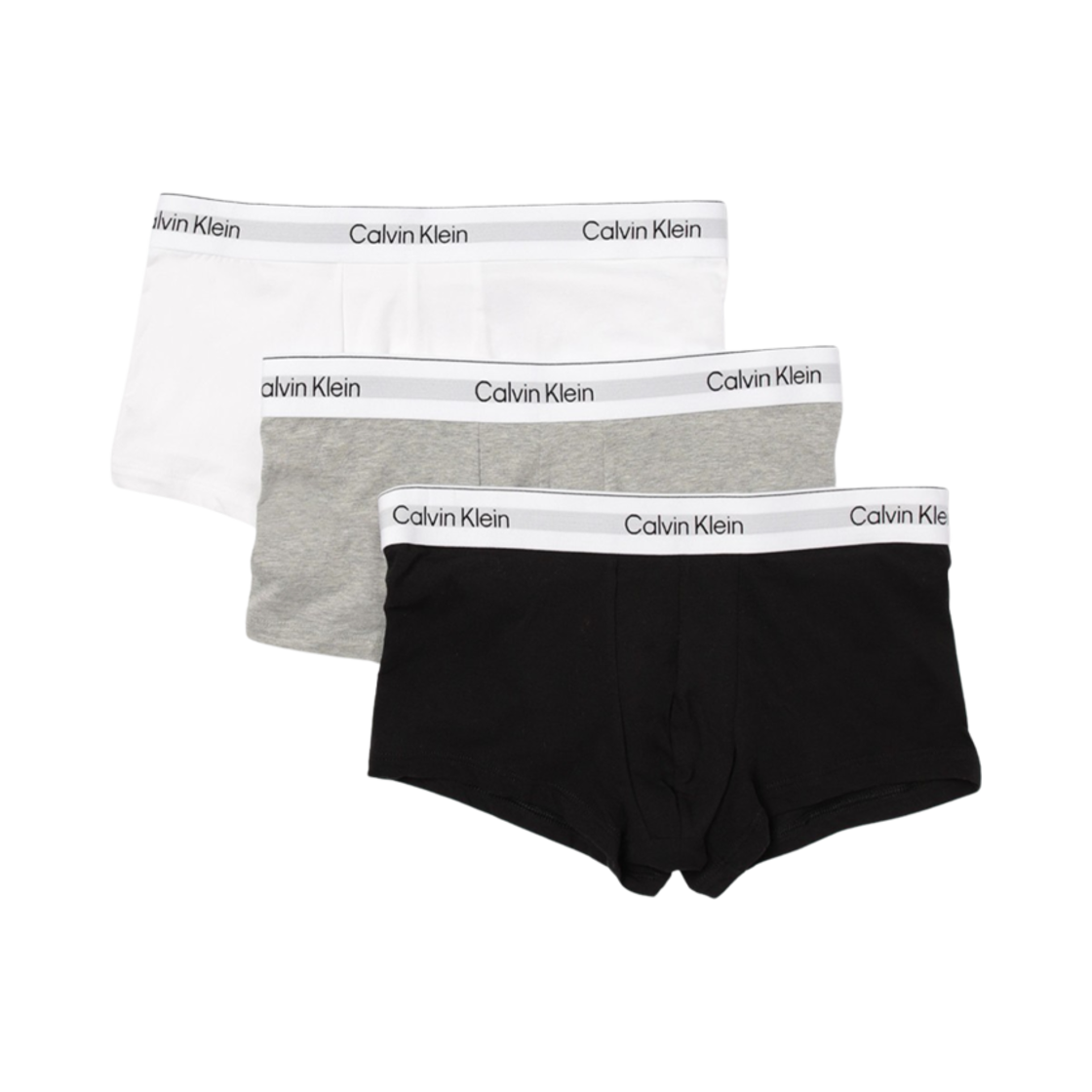 캘빈 클라인 아이콘 코튼 스트레치 3팩 로우 라이즈 트렁크 멀티컬러(Calvin Klein Icon Cotton Stretch 3-pack Low Rise Trunk Multicolor)