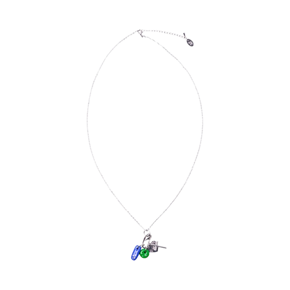 엔프프 펜던트 번치 넥클리스 실버