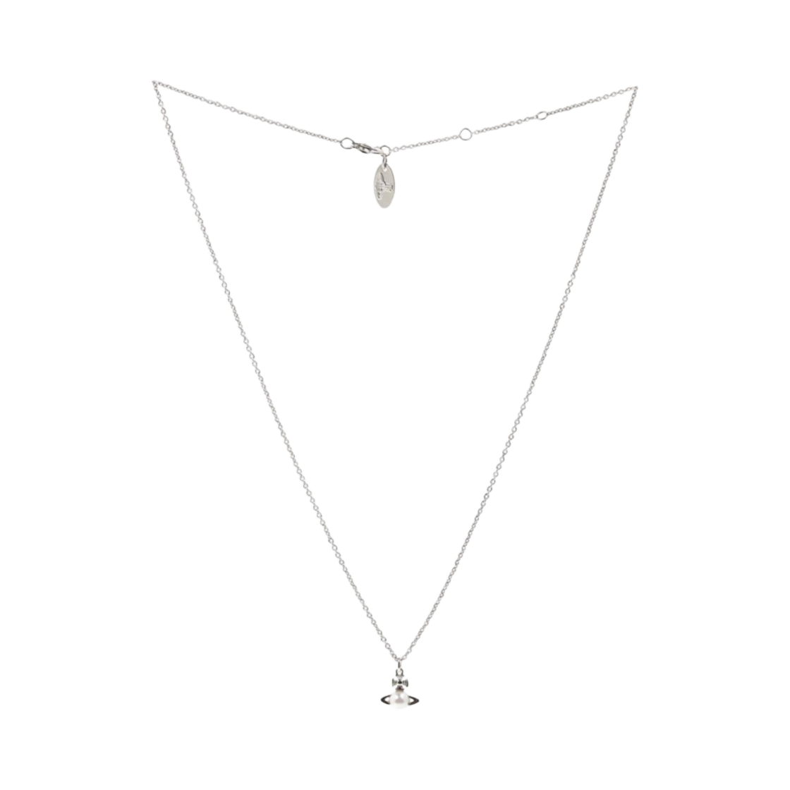 63020323-02P118 Vivienne Westwood Balbina Pearl Pendant Silver
