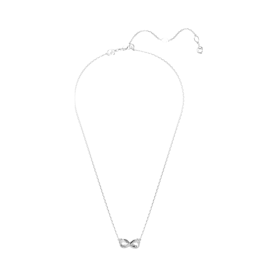 (W) 스와로브스키 하이퍼볼라 펜던트 파베 인피니티 화이트 로듐 플래팅((W) Swarovski Hyperbola Pendant Pave Infinity White Rhodium Plated)