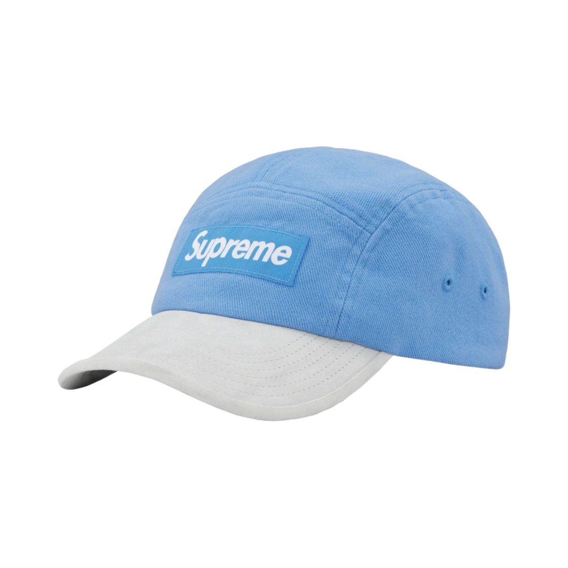 슈프림 스웨이드 바이저 캠프캡 라이트 블루 - 23SS(Supreme Suede Visor Camp Cap Light Blue - 23SS)