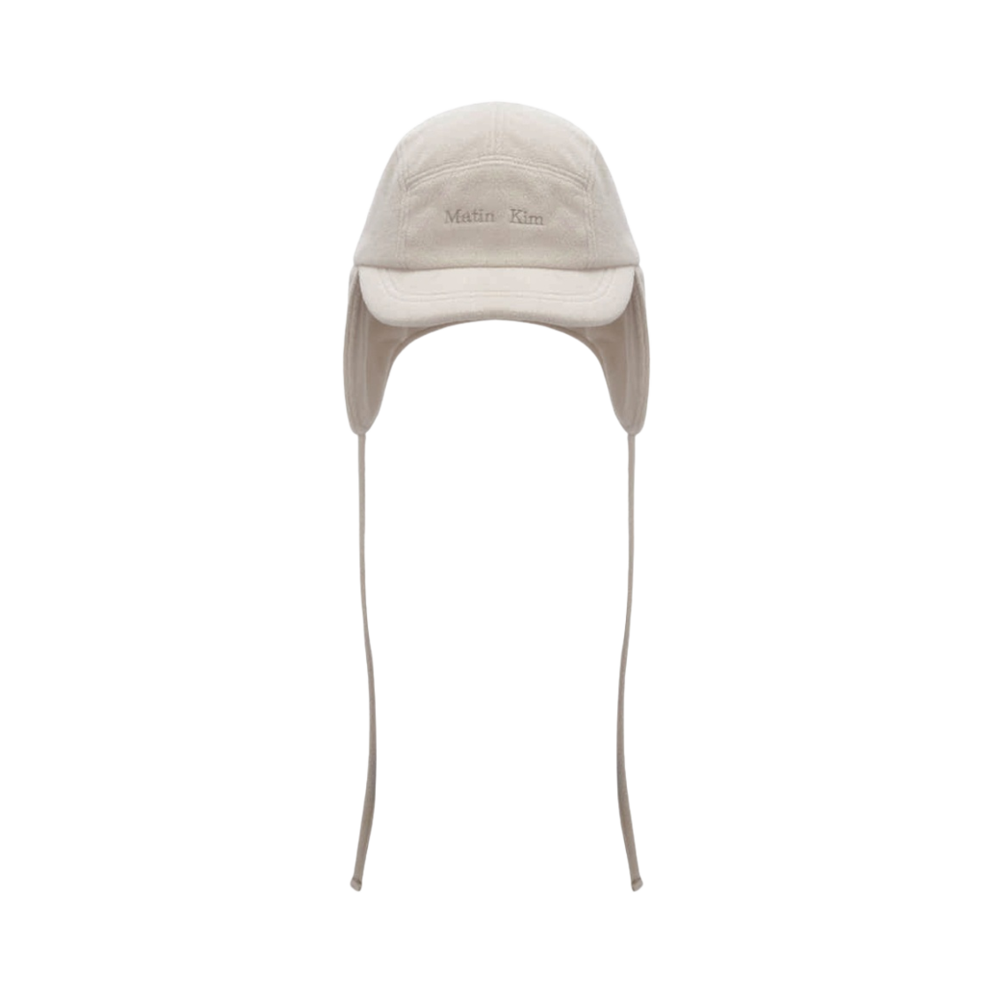 마뗑킴 플리스 솔리드 트래퍼 햇 아이보리