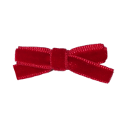 Cosymosy Cat Velvet Ribbon Pin Red