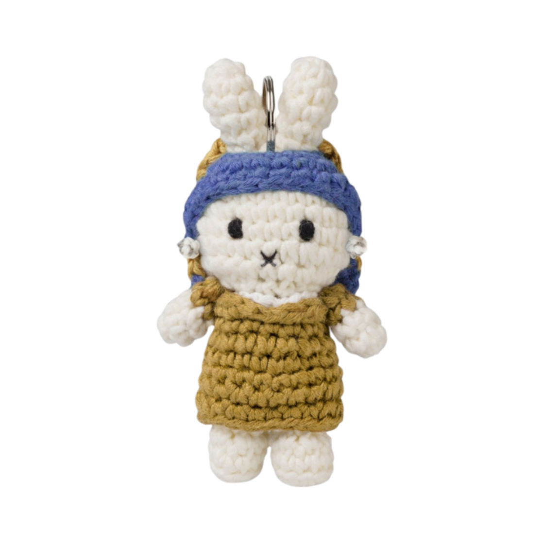미피 베르메르 진주 귀걸이를 한 소녀 키체인 미피(Miffy Vermeer Girl with a Pearl Earring Keychain Miffy)