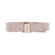 (W) Ferragamo Barra Leather Bracelet Bubblegum