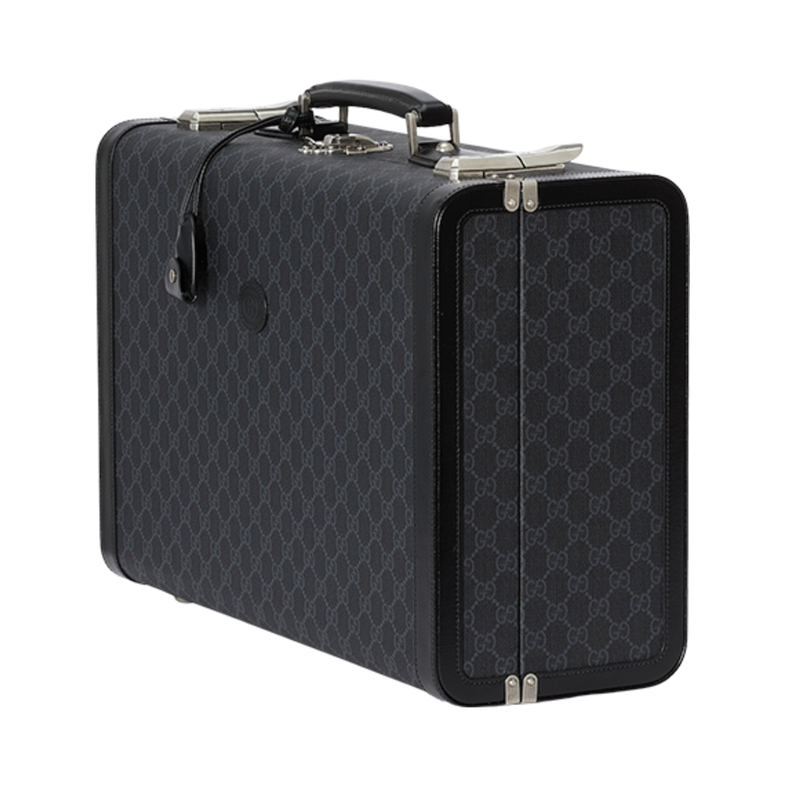 구찌 GG 미디움 리지드 수트케이스 블랙 슈프림(Gucci GG Medium Rigid Suitcase Black Supreme) - 2