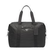 Prada Re-Nylon and Saffiano Leather Duffle Bag Black