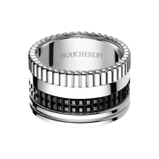 Boucheron Quatre Black Edition Large Ring 18K White Gold Black PVD