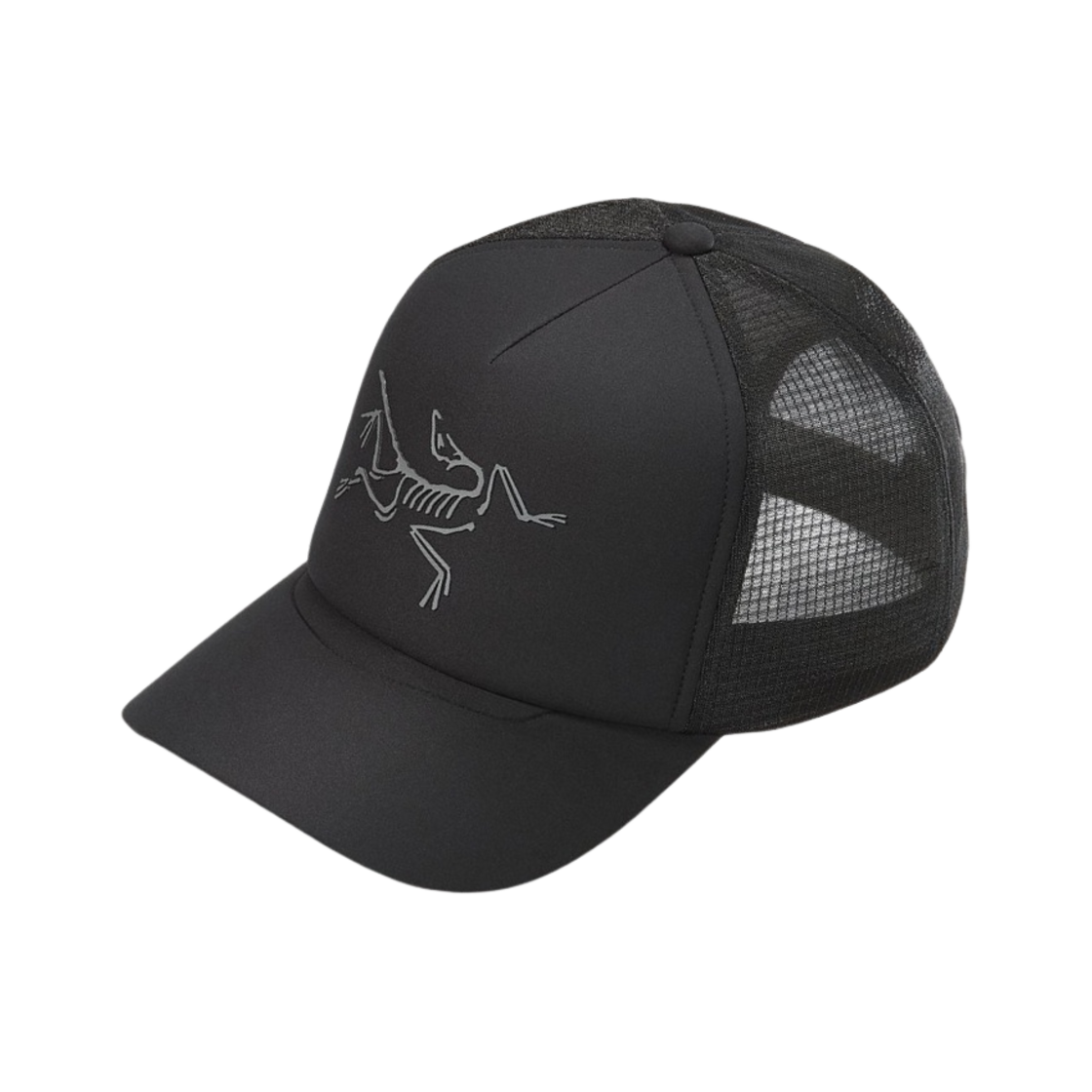아크테릭스 버드 트러커 커브드 브림 햇 블랙(Arc'teryx Bird Trucker Curved Brim Hat Black)