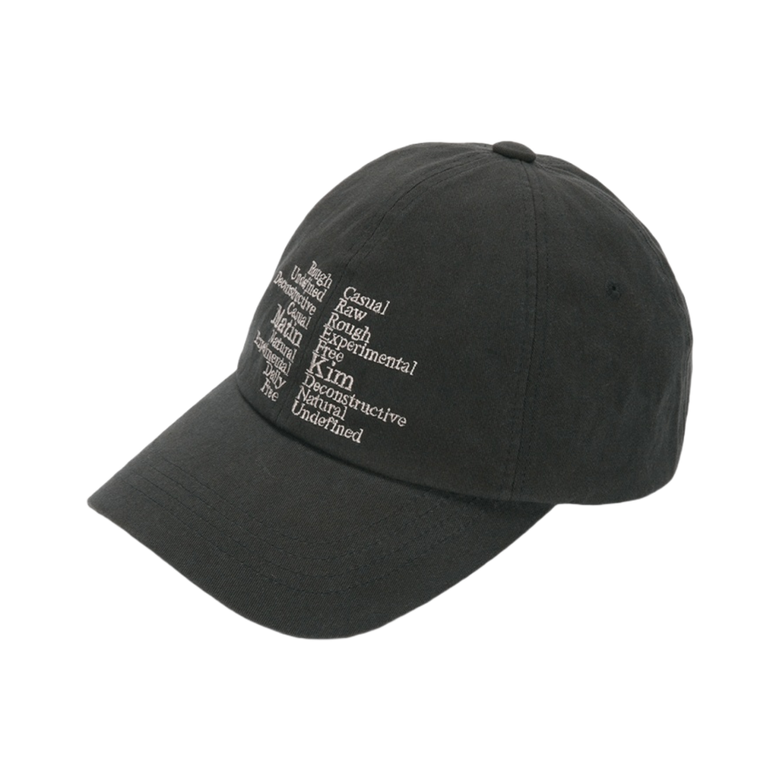 キャップ [MATINKIM]keyword lettering ball cap in black MUSINSA公式 | MATIN KIM LETTERING WASHED BALL CAP IN BLACK
