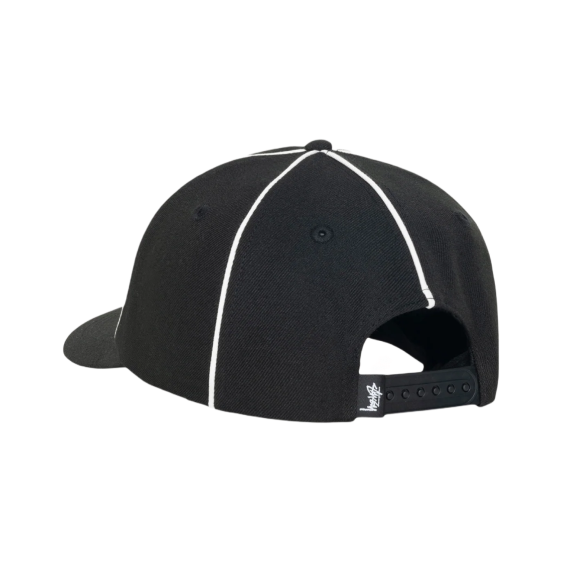 스투시 로우 프로파일 콘트라스트 파이핑 스냅백 블랙(Stussy Low Profile Contrast Piping Snapback Black) - 3