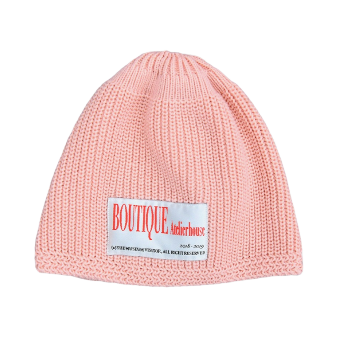 더뮤지엄비지터 부티크 아뜰리에 비니 핑크(The Museum Visitor Boutique Atelier Beanie Pink)