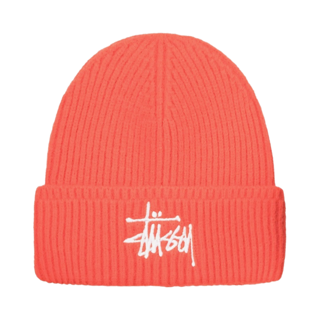 스투시 베이직 커프 비니 오렌지