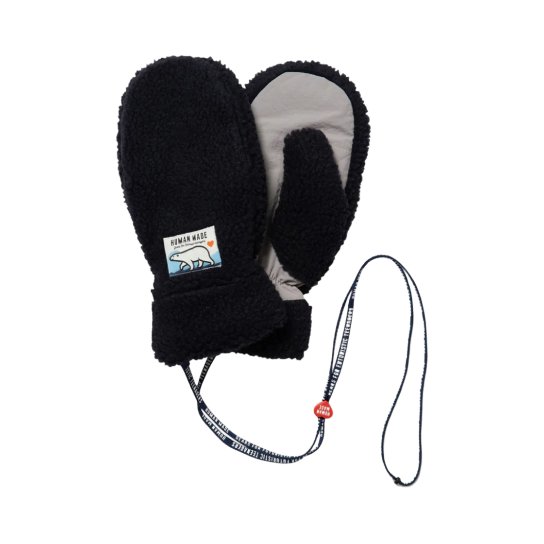 휴먼 메이드 보아 플리스 미튼 네이비