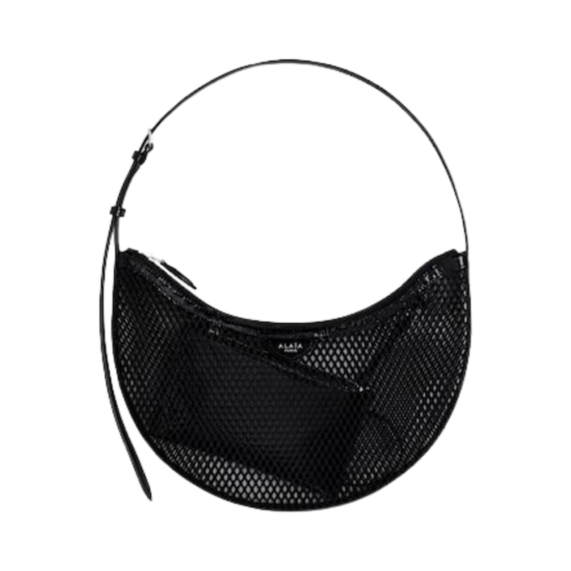 AA1S02731CA266-999 Alaia One Piece Demi Lune Bag Black