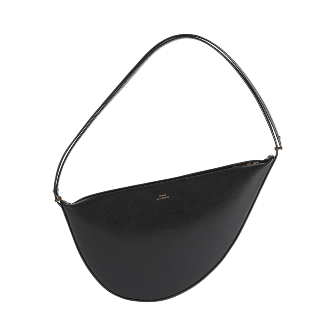 242-WAL2276-LE0025-001 Toteme Leather Scoop Sling Black