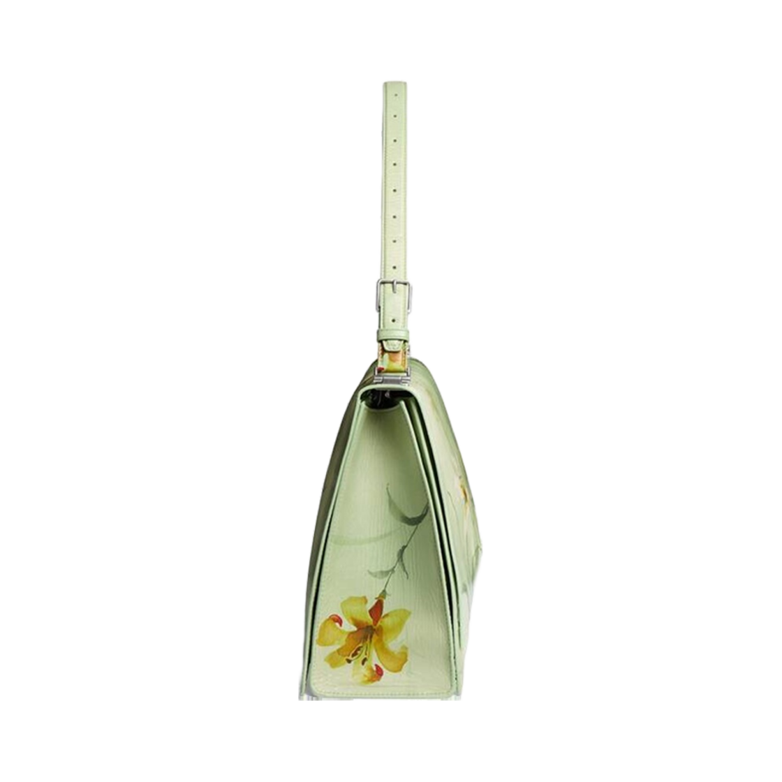 발렌시아가 크러쉬 라지 슬링백 릴리 프린트 그린(Balenciaga Crush Large Sling Bag with Lilies Print Green) - 3