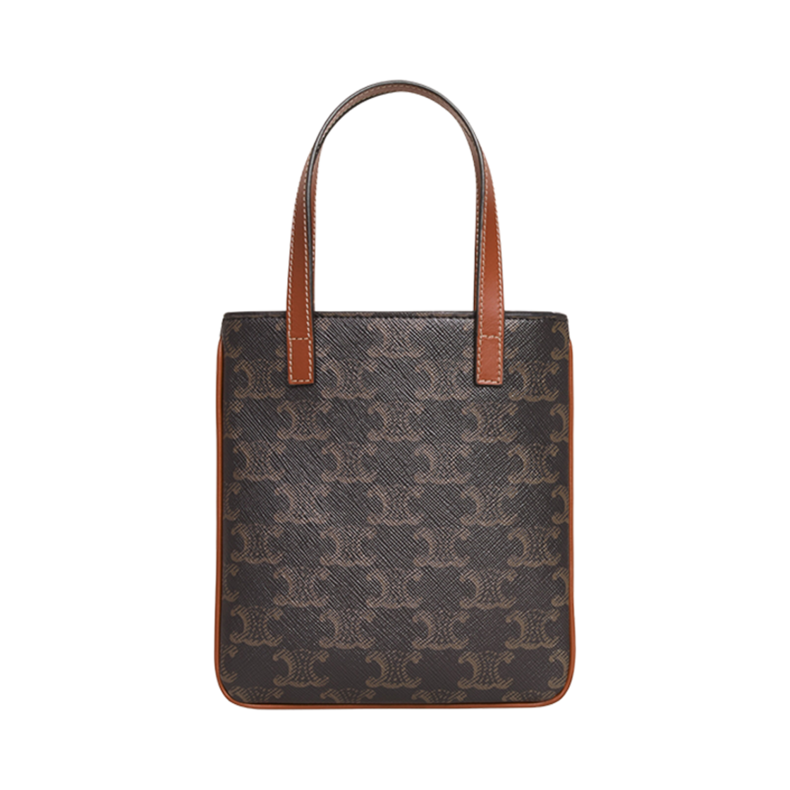 셀린느 마이크로 카바스 트리옹프 캔버스 앤 카프스킨 탄(Celine Micro Cabas in Triomphe Canvas and Calfskin Tan) - 3